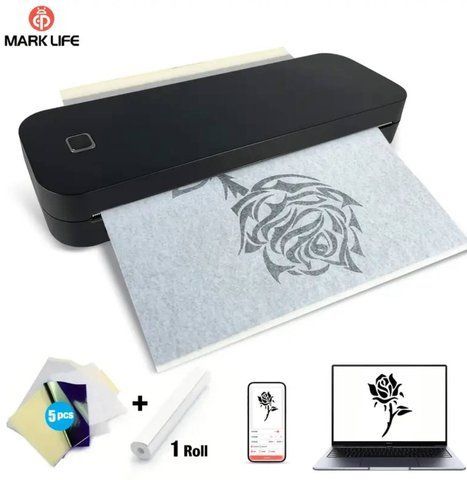 Беспроводной тату-принтер Mark life A4