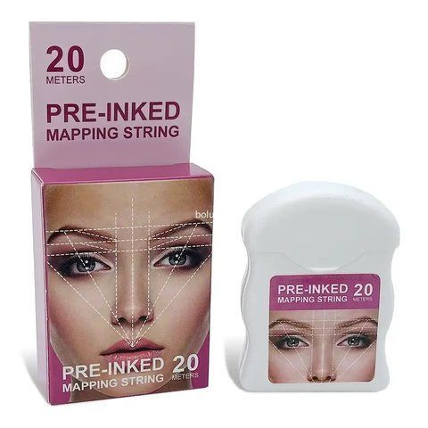 Нить для эскиза бровей Pre - Inked черная 20м