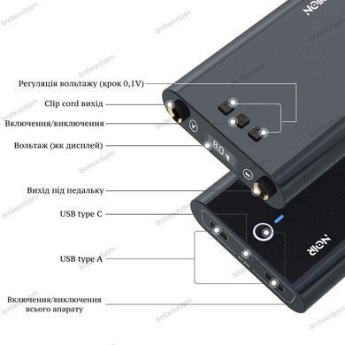 Бездротовий блок живлення Dragonhawk для тату машинок 7500 mAh
